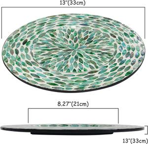 Decoration Natural Mother of Pearl Placemat Table <b>Round</b> Braided Easter Placemat <b>Tablemats</b> in Kitchen - Product Image 2
