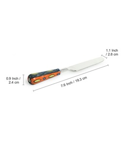 Stainless Steel Cheese Knife Set Glossy Silver Finishing Butter Knife Set With Designing Resin Handle Cheese Knifes Set - Product Image 2