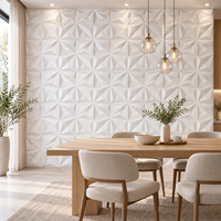 Panel Dinding PVC Geometris 3D WYRAX untuk Dapur, Ruang Tamu & Hotel - Desain Modern dengan Efek Fluoresen Tahan Air dan Tahan Api
