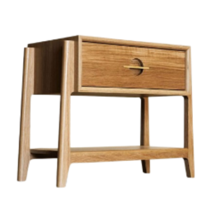 Home Bedroom Furniture Teak Solid Wood Nightstand With <b>Drawers</b> Modern Design <b>Side</b> <b>Table</b> Direct Factory - Product Image 6