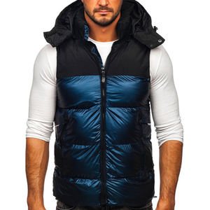 Personalizado sin mangas de alta calidad Unisex Otoño Invierno personalizado en blanco liso burbuja Dowm hombre chaqueta Puffer Softshell chaleco para hombres - Product Image 4