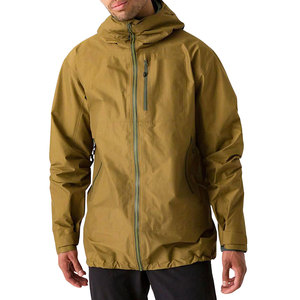 Chaqueta de lluvia con capucha impermeable ligera para hombre, cortavientos Vintage personalizado para senderismo al aire libre, logotipo frontal de invierno con cremallera, venta al por mayor - Product Image 1