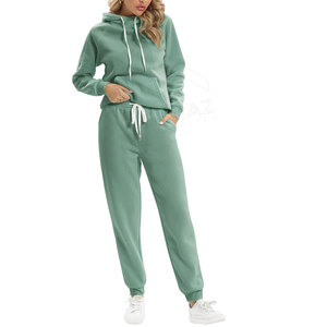 ชุดวอร์มแบบสวมหัวสำหรับผู้หญิงชุดวิ่งสองชิ้นพร้อมเชือกผูกสำหรับฤดูหนาวดีไซน์ใหม่ - Product Image 5