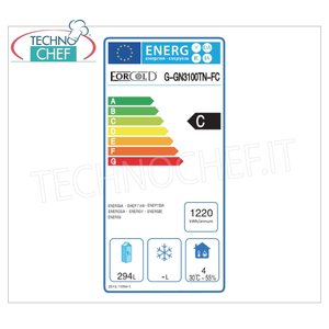 อุปกรณ์ทำความเย็นสำหรับครัวเชิงพาณิชย์ รุ่น Forcold M-GN3100TN-FC ตู้แช่แข็งแบบโมโนบล็อก 3 ประตู ควบคุมอุณหภูมิ ระบบปลั๊กอิน -2/+8C คลาส ดี - Product Image 1