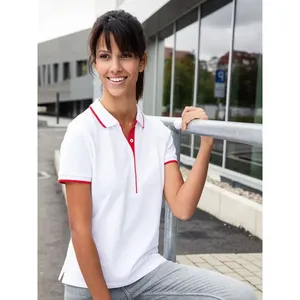 Custom Ladies' Polo <b>Stripe</b> Promotional Merchandising <b>Shirts</b> Personalized for Your Brand or Event - Product Image 1