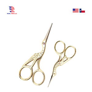 Ciseaux à broder Offres Spéciales 3.7 "et 4.5" lame de coupe tranchante poignée en or outils à main filetage coupe à usage multiple - Product Image 2