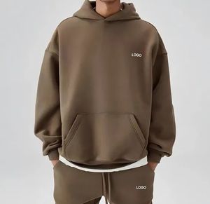 Conjunto de Sudadera con Capucha Personalizada de Forro Polar para Hombre, para Gimnasio, Entrenamiento, Chándal Deportivo, Conjunto de Chándal de Invierno Cómodo - Product Image 1