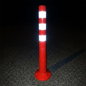 5 Pièces de Delimitateurs de Circulation en Plastique Écologique 75 x 8 cm, Bollards Flexibles - Product Image 4