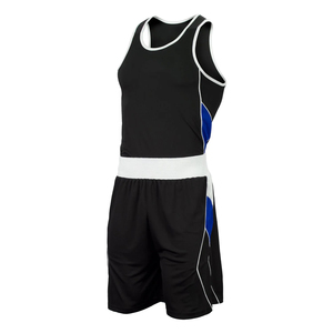 Nouveauté 2024 : Ensembles d'uniformes de boxe personnalisés de haute qualité, prix raisonnable, 100 % polyester 220g, impression numérique - Product Image 1