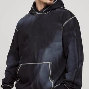 2025 High Quality Distress Hoodie and Sweatpants Set Suit Vintage Zip up Tracksuit Custom <b>Sweat</b> Flare <b>Pant</b> Acid Wash Men's - Product Image 2