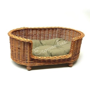 Beste Prijs Eco Vriendelijke Natuurlijke Slaap Ontspannende Rotan Dier Geweven Huisdier Gevlochten Hondenbed Handgemaakte Luxe Kat Hond Bed Voor Huisdieren - Product Image 1