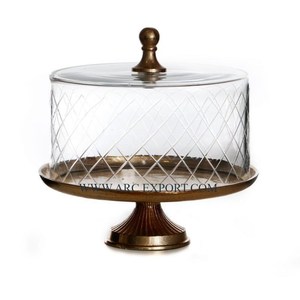 แท่นวางเค้กโลหะสแตนเลสทรงกลมขนาดใหญ่อุปกรณ์ในโรงแรมที่ตั้งแสดงเค้กขนมหวานเสิร์ฟขนมหวาน - Product Image 6