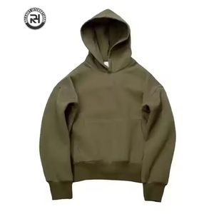 100% algodón hombres y mujeres pareja de invierno de gran tamaño Casual sólido Sudadera con capucha bordado pulóver - Product Image 1