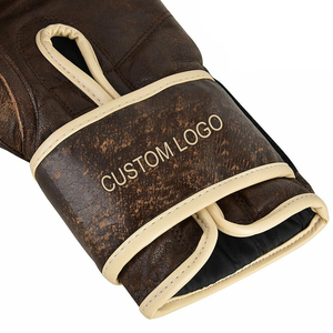 Guantes de boxeo MMA de cuero de alta calidad de buena calidad-Color sólido Cómodo Portátil OEM Servicio Absorbe la humedad Personalizable - Product Image 6