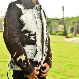 Vestes en cuir de vachette véritable entièrement personnalisées Veste en cuir de vachette de couleur unie robuste à bas prix pour hommes personnalisée 2025 - Product Image 3