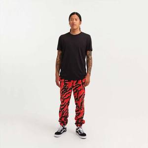 Pantalones informales para hombre más vendidos, ropa de calle de poliéster con estampado de logotipo personalizado, cintura media, recta, curva, rayas, técnica teñida lisa - Product Image 2