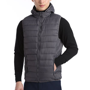 Nouveau Style Qualité Mode Hiver Vers Le Bas Puffer À Capuche Gilet Demi Sans Manches Veste pour Hommes Sans Manches Puffer Gilet Vestes à vendre - Product Image 2