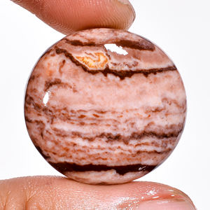 Venta al por mayor de jaspe de coco natural cabujón marrón piedras preciosas sueltas semipreciosas forma redonda mezcla de tamaños para la fabricación de joyas - Product Image 3