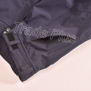 Pantalones cargo de nieve de esquí azul oscuro de talla grande impermeables con forro polar cálido puños elásticos bucles de cinturón y bolsillos de almacenamiento - Product Image 4