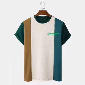 T-shirt pour homme de haute qualité, coupe classique, respirant, anti-rides, séchage rapide, écologique, en polyester/coton, design vierge personnalisable avec logo - Product Image 6