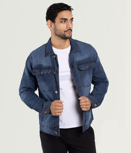 Chaqueta Vaquera de Marca Propia para Invierno, Abrigo Informal Duradero hasta la Cadera, Estilo Urbano Desgastado, Ajuste Formal y Urbano, Transpirable - Product Image 3
