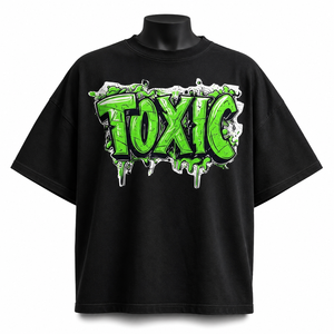 Camiseta Gráfica Urbana de Gran Tamaño, Camiseta de Algodón con Estampado de Grafiti Personalizado, Venta al Por Mayor OEM ODM - Product Image 1