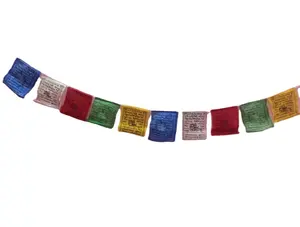 Prière tibétaine grande taille drapeau tissu fournisseurs de gros fabricant en ligne usine exportateurs en Inde
