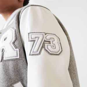 Veste d'hiver en plein air pour hommes 2023 Patchwork vente en gros vierge Varsity Letterman Baseball Bomber vestes - Product Image 5