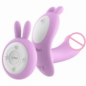 Kabelloses Aufladen USB-Fernbedienung Tragbarer Hasen-<span class=keywords><strong>Vibrator</strong></span> Schmetterlingsflügel 100% Wasserdicht für Weibliche Masturbation Erwachsenen-Sexspielzeug - Product Image 2