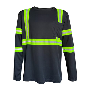 Vente chaude Vêtements de travail de sécurité à haute visibilité personnalisés à manches longues en coton réfléchissant Chemise de travail haute visibilité - Product Image 5