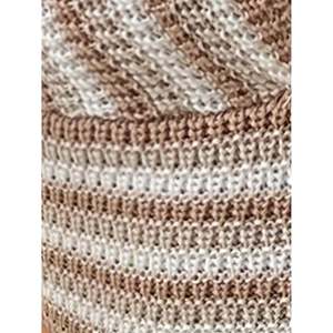 Women's Striped Cross-Front Halter Knit Top-Casual <b>Sweet</b> Print Spring Top - Product Image 5