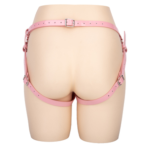 Populer mainan seks Lesbian Dual <span class=keywords><strong>Harness</strong></span> celana Dildo Strap on Wearable Double Dildo untuk wanita pasangan masturbator wanita - Product Image 5