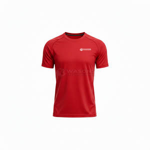 T-shirt de sport personnalisé pour homme, de bonne qualité, couleur personnalisée, manches courtes. - Product Image 5