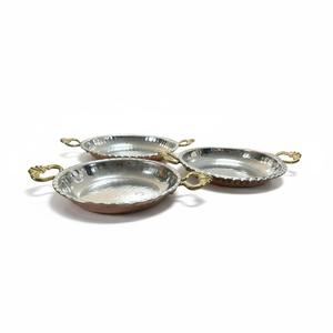 Cast Iron Copper Party Frying Pan & Egg Pan Kitchen <b>Cookware</b> <b>Set</b> with Glass & Metal Induction Stove Compatible for Hotels - Product Image 5