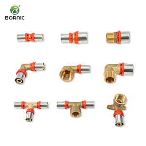 Échantillon Gratuit Bornic Raccords en Laiton Pressé de Haute Qualité Raccords PEX Standard Raccords en Laiton <span class=keywords><strong>Multicouche</strong></span> Nickelés en T Mâle - Product Image 1