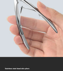 กรรไกรตัดหนังที่ตายแล้วสแตนเลส3มม. 4มม. ผลิตภัณฑ์สำหรับตกแต่งเล็บคีมตัดหนังกำพร้าแบบมืออาชีพจากประเทศจีน - Product Image 6