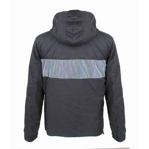 Windbreaker Jacket <b>Covered</b> <b>Button</b> Closure Breathable Lightweight Polyester Summer Stand Print Design Custom Logo Option Outdoor - Product Image 2