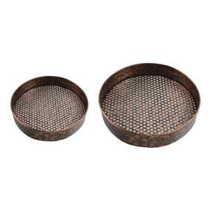 Nuevo diseño 2025, bandeja de servicio de colores de acabado múltiple para decoración del hogar, bandeja de Metal sólido para decoración de fiesta de boda - Product Image 4