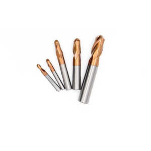 METALDUR 10*250 2FLUTE BALLNOSE COPPER END MILL 55HRC TiCN REVÊTU pour CNC Router Square End Mill avec 3.175mm de diamètre de tige - Product Image 1