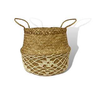 Vente en gros Adorable panier à linge de chambre d'enfant ludique torsadé en jonc de mer panier à linge de rangement couleur unique écologique VC-174 Vecraft - Product Image 3