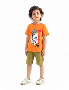 Confortable enfants garçons t-shirt élégant coton tenue décontractée été quotidien porter haut à la mode pour les garçons - Product Image 6