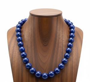 Collar Unisex Geométrico de Plata Tibetana de Alta Calidad de 18 Pulgadas, Diseño de Moda Anudado a Mano, Piedra Natural de Lapislázuli de Moda, Regalo - Product Image 6