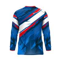 Maillots de course de Motocross sublimés par teinture T-shirt de sport de moto à manches longues T-shirt de jeu Dirtbike personnalisé