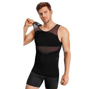 Camiseta de Compresión para Hombre, Chaleco Moldeador, Transpirable, de Malla, Corrector de Postura, para Ejercicio y Fitness - Product Image 2