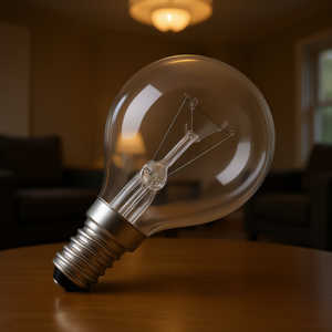 Ampoule incandescente sphérique transparente 40W 125-130V E14 - Product Image 3