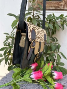 Geri dönüşümlü deri çanta renkli hayvan kürk şık tek kollu çanta çanta yüksek kalite çok çanta kullanır - Product Image 2