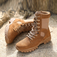 Usine chaussures tactiques fermeture éclair latérale formation daim Combat randonnée alpinisme tactique hommes chaussures bottes