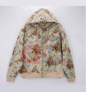 Nueva llegada de invierno Chaqueta Harrington estampada de manga larga con logotipo personalizado Chaquetas Harrington impresas - Product Image 1