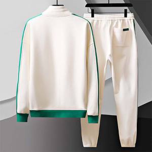 Conjunto Deportivo Personalizado al por Mayor de Alta Calidad para Hombre, Traje Deportivo con Cremallera, Chándal de Dos Piezas para Entrenamiento - Product Image 2