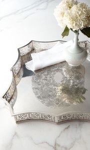 Plateau de service en métal de qualité supérieure avec couvercle, rectangulaire, poli, passe au lave-vaisselle, vaisselle de cuisine pour la maison - Product Image 4